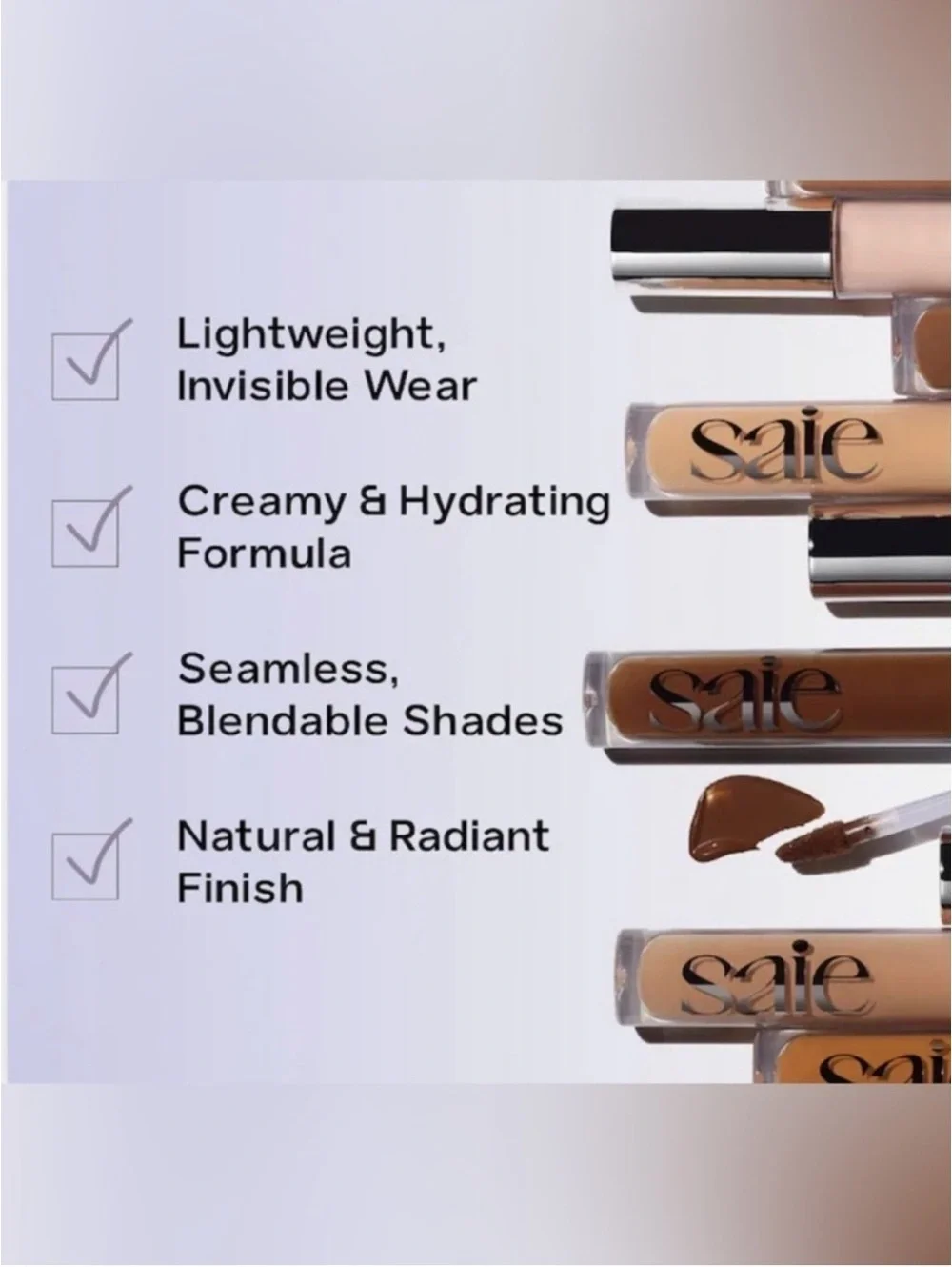 Saie Hydrabeam Under Eye Color Correcting Concealer 6 ml NEW HB 5.5